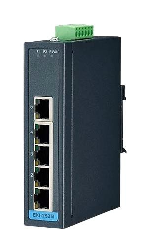 Advantech Eki-2525I-Be Ethernet Switch, Indus, Rj45X5, Din Rail