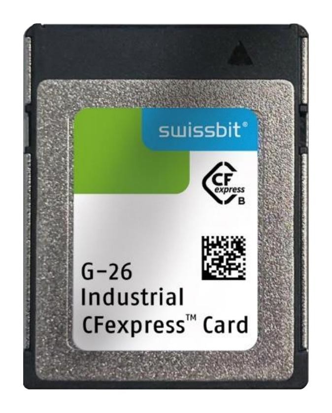 Swissbit Sfce010Gw1Eb1To-I-5E-11P-Std Cfexpress Card, Type B, 3D Pslc, 10Gb