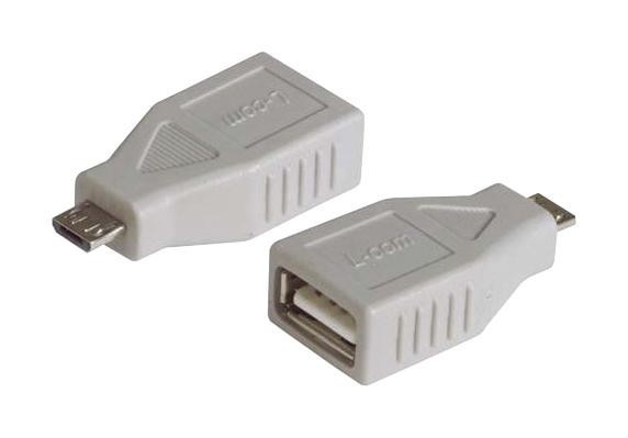 L-Com Uad032Fm Usb Adapter, Type A Rcpt-Micro B5 Plug