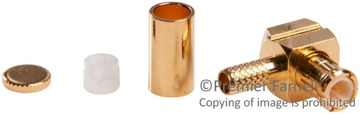 Amphenol RF 919-104P-51Ax Rf/coaxial Mcx Plug R/a 50 Ohm Crimp/sldr