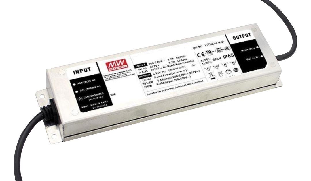 MEAN WELL Elg-200-12A Led Driver, Constant Current/volt, 192W