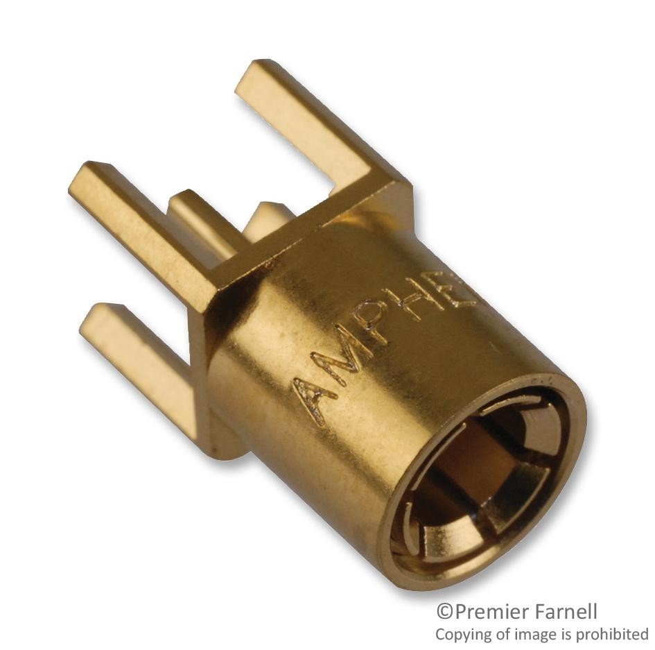 Amphenol RF 903-410P-53P Rf/coaxial, Smb Plug, Straight, 50 Ohm, Though Hole