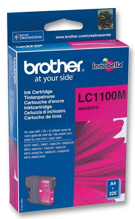 Brother Lc1100M Ink Cartridge, Lc1100M, Magenta