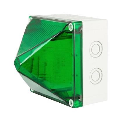 Moflash Signalling Led701-02-04 (Green) Beacon, Continuous/flash, 30Vdc, Green