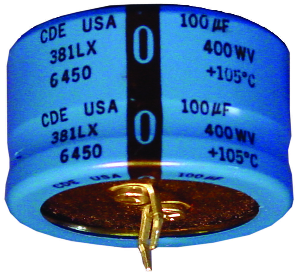 Cornell Dubilier 381Lx103M050K052 Aluminum Electrolytic Capacitor, 10000Uf, 50V