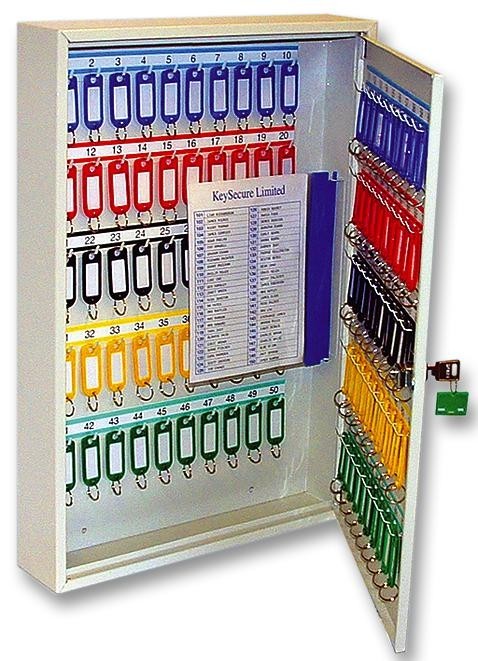 Key Secure Fh100 Key Cabinet, 100Hook, Fixed