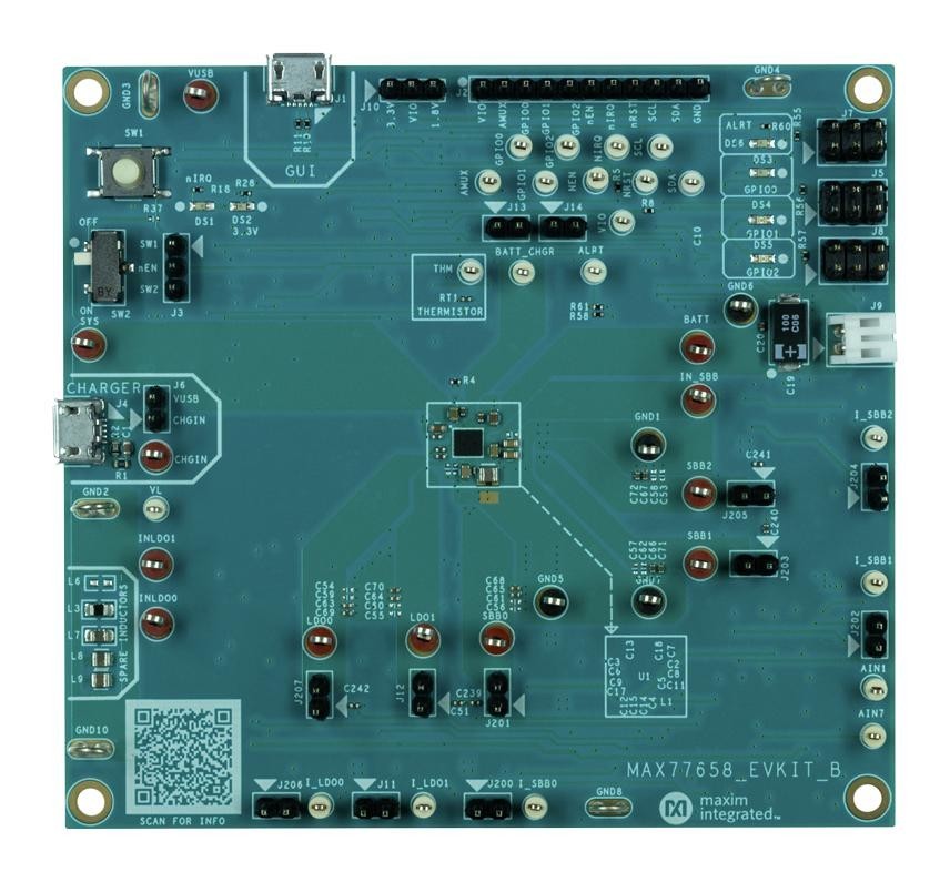 Maxim Integrated/analog Devices Max77658Evkit# Evaluation Kit, Battery Charger