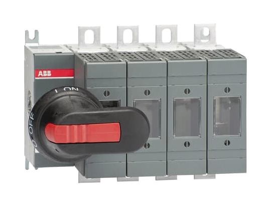 Abb Os125Gd04N2P Fused Switch, 4 Pole, 4 Fuse, 125A, 690V