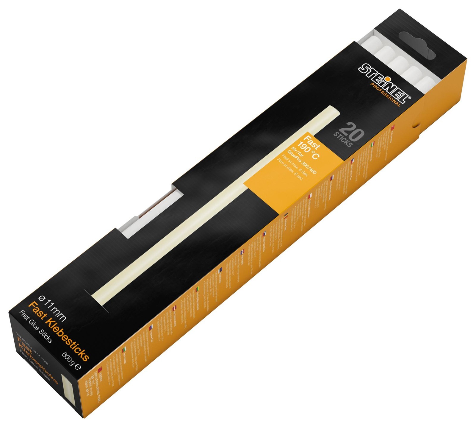 Steinel 052430 Hot Melt Fast Glue Stick, 11mm, 600G