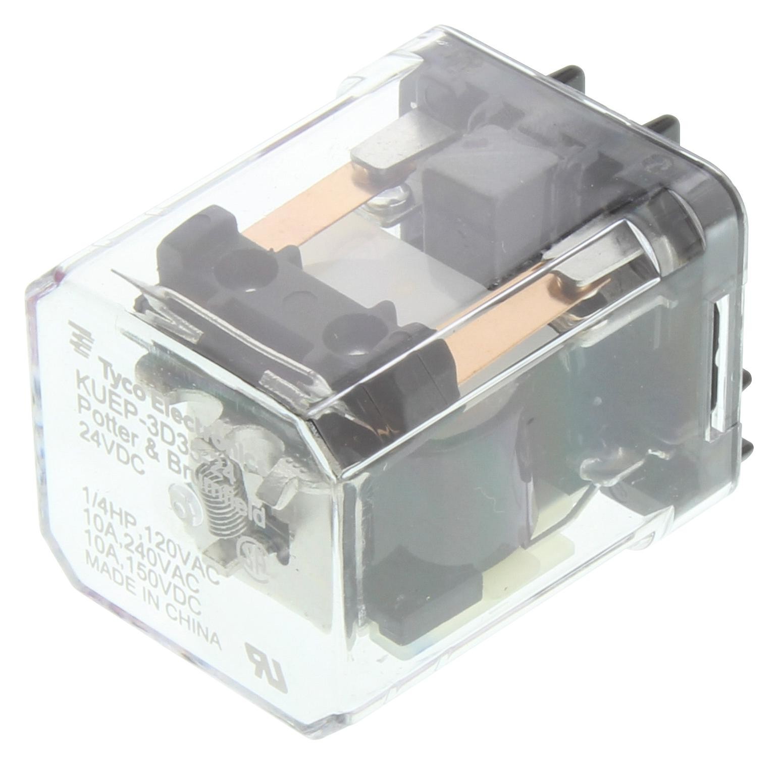 Potter & Brumfield Relays / Te Connectivity Kuep-3D15-48 Power Relay, Spst-No, 48Vdc, 10A, Socket