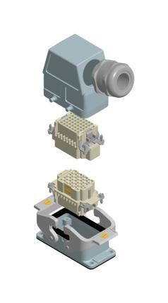 HARTING 73101000033 Hdc Signal Kit, 42Dd, Double Lever