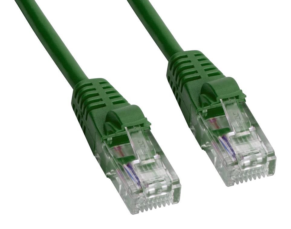Amphenol Cables on Demand Mp-5Xrj45Unng-007 Enet Cable, Cat5E, Rj45 Plug-Plug, 7Ft