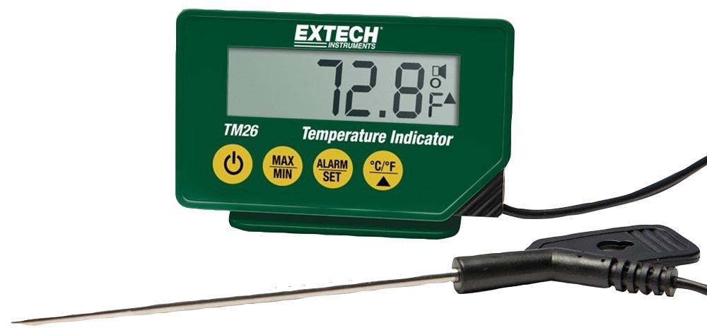 Extech Instruments Tm26 Thermometer With Probe, Waterproof