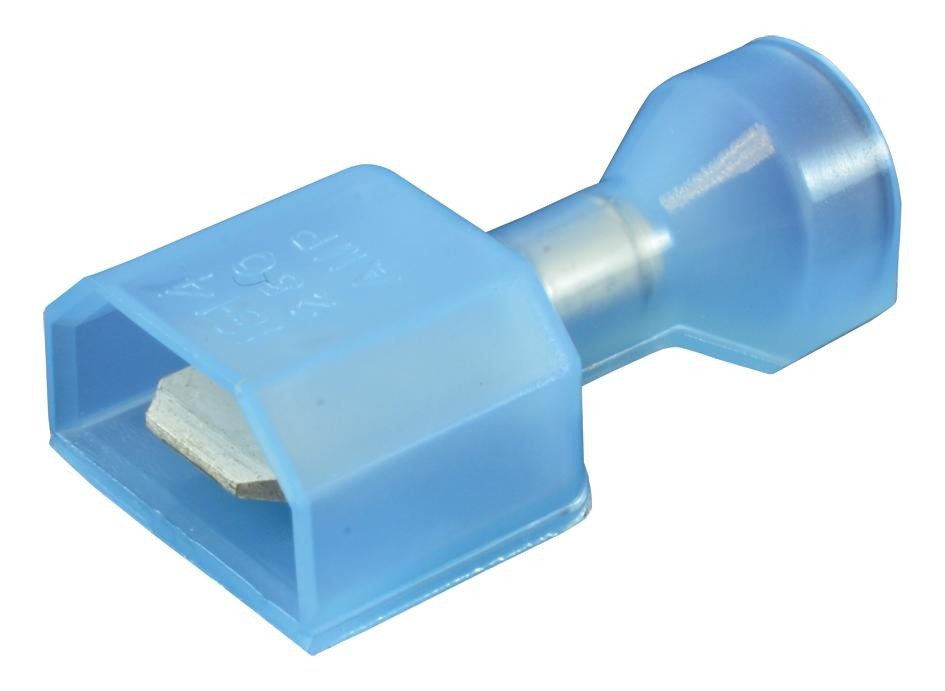 Amp Connectors / Te Connectivity 3-521191-2. Terminal, Male Disconnect, 0.25In, Blue