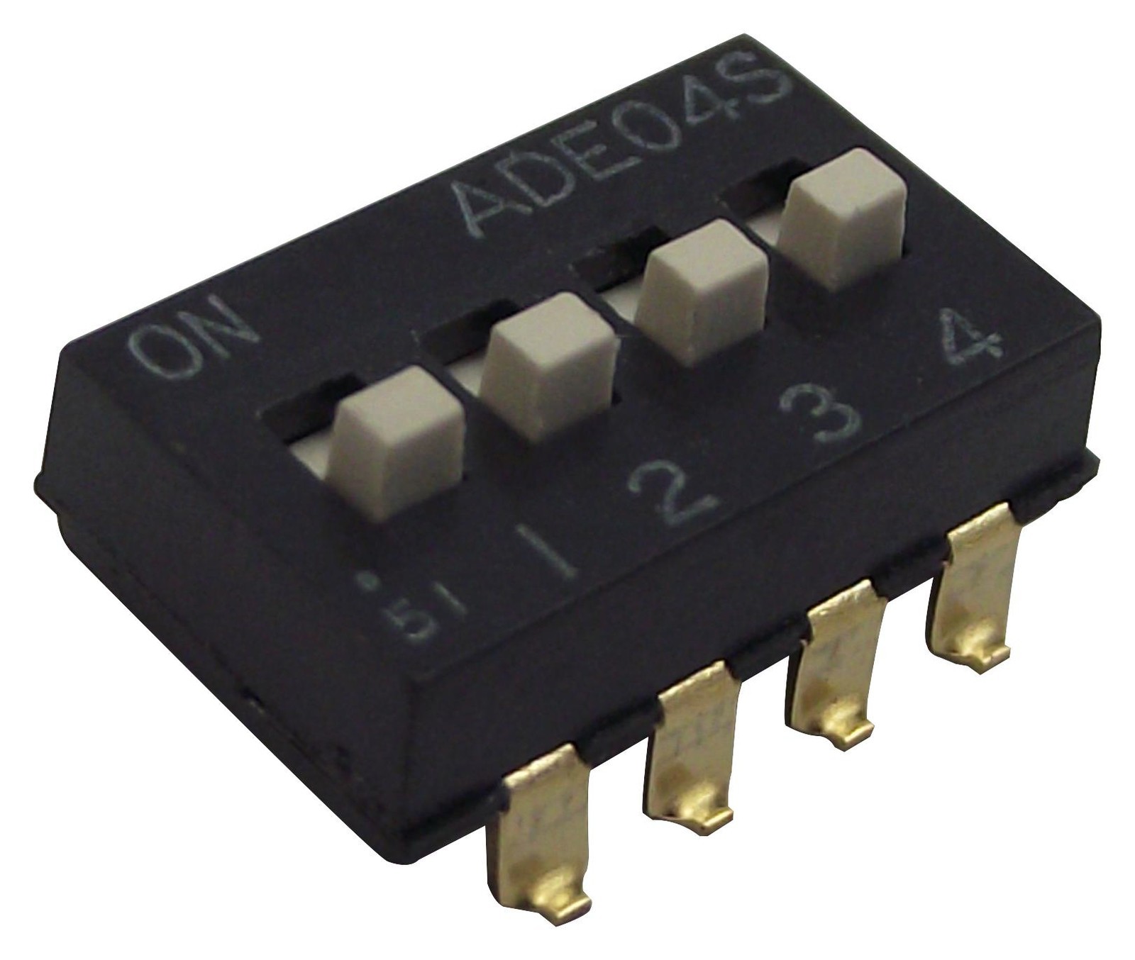 Alcoswitch / Te Connectivity 1825058-7.. Dip Switch, 4Pos, Spst, Slide