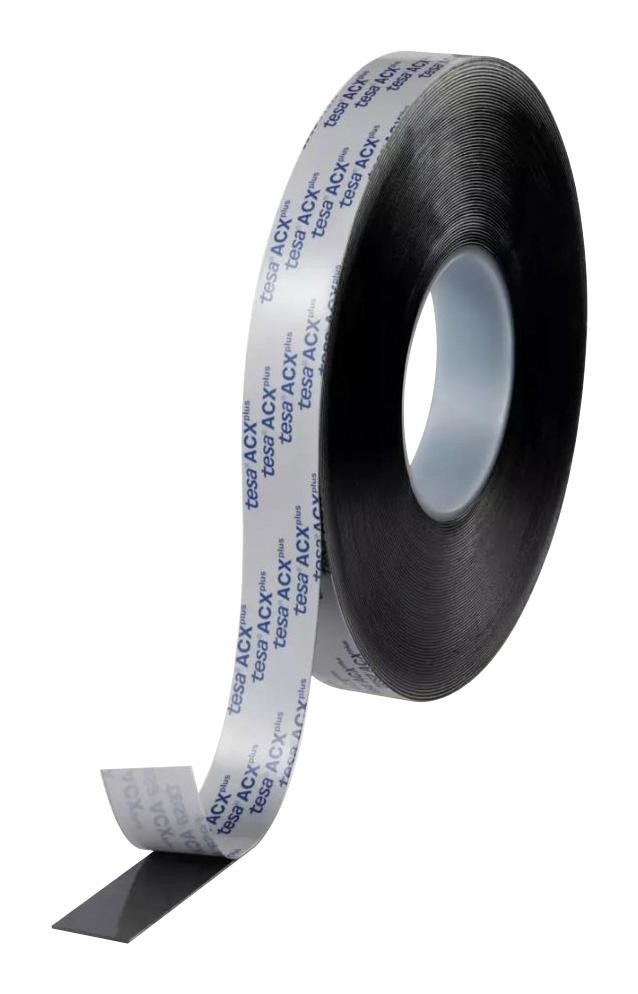 Tesa 07063-00012-22 Tape, Black, 25mm X 25M