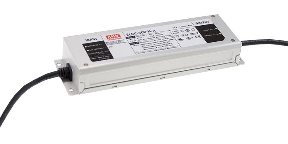 MEAN WELL Elgc-300-H-Ada Led Driver, 8A, 58V, 301W