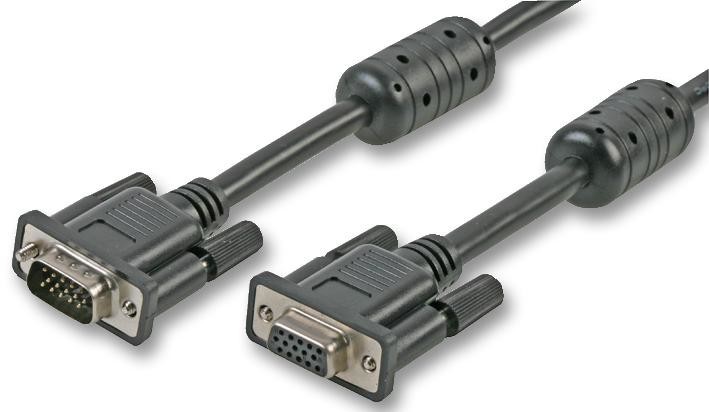 Pro Signal Cdex-820K Lead, Svga, M To F,all Lines,20M,blk