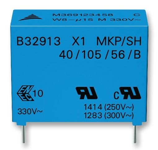 EPCOS B32916A3335M000 Capacitor, 3.3Îf, 20%, Pp