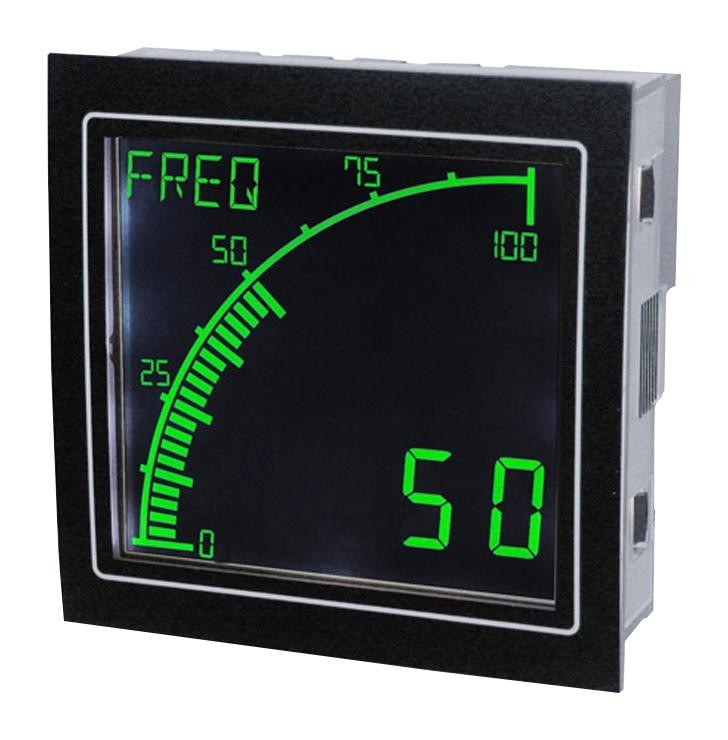 Trumeter Apm-Freq-Ano. Panel Meter, 4Digit, 24V, Negative Lcd