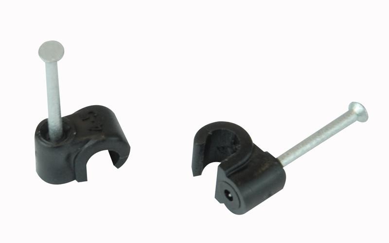 Unifix Zzv44150 Cable Clip Round Black 4.50mm 100/box