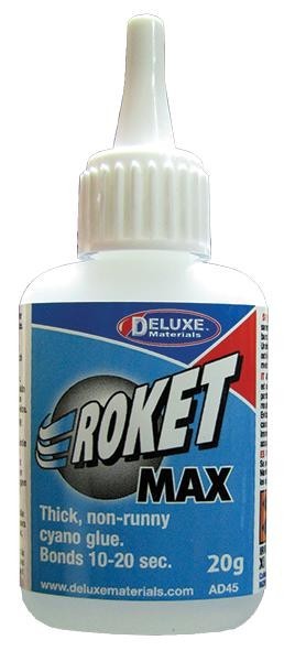 Deluxe Ad45 Thick Superglue, Roket Max, 20G