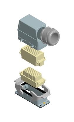 HARTING 73101000034 Hdc Signal Kit, 72Dd, Double Lever