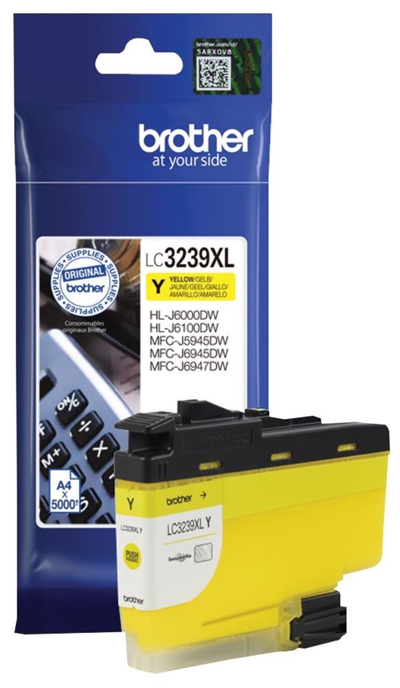 Brother Lc3239Xly Ink Cart, Lc3239Xly, Hi-Capacitor Yellow