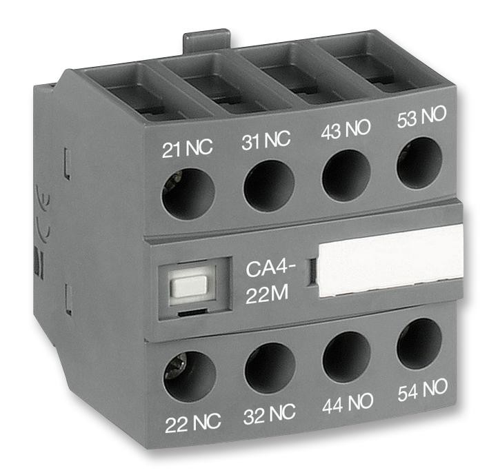 Abb Ca4-22M Contact Block,aux,frt,2No+2Nc