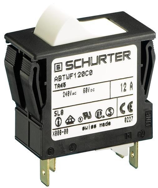 SCHURTER Ta45-Abdbl150C0 Circuit Breaker, Thermal, 2P, 240V, 15A