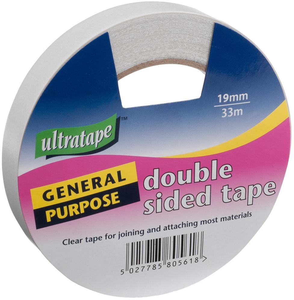Ultratape Rt09401933 Clr D/s Tape 19mm X 33M