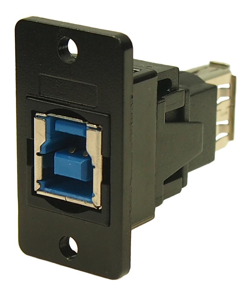 Cliff Electronic Components Cp30606Nmbx1 Usb Adapter, 3.0 Type B Rcpt-A Rcpt