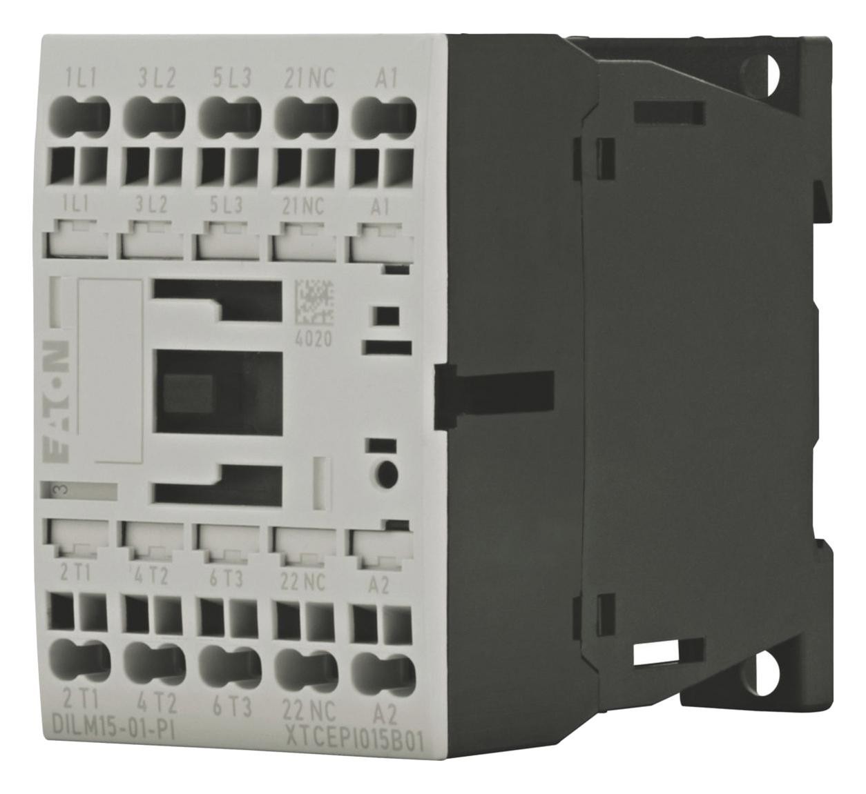 Eaton Moeller Dilm15-01(110V50Hz,120V60Hz)-Pi Contactor, 3Pst-No, 110Vac, Din/panel