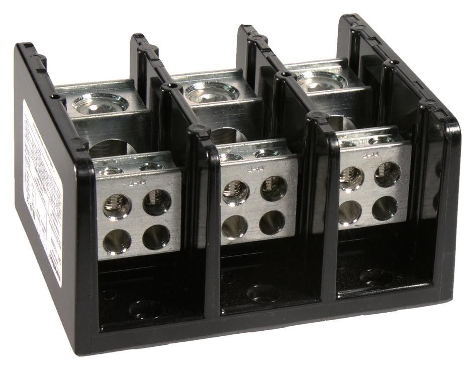 Marathon Special Products 1433552 Terminal Block, Barrier, 3 Position, 14-2Awg