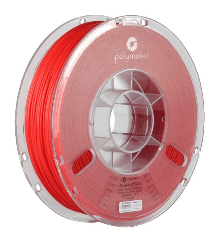 Polymaker Pa06014 3D Filament, 2.85mm, Pla, Red, 750G