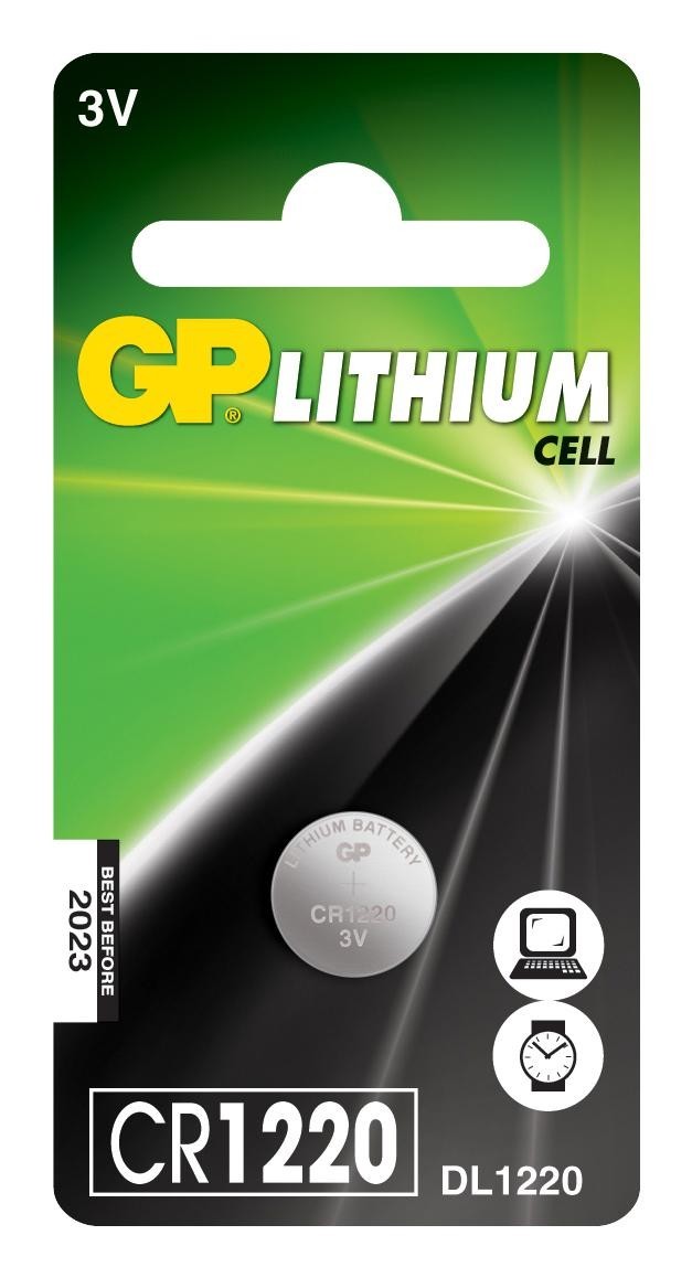 Gp Batteries Gppbl1220000 Battery, Lithium, 3V, 36Mah
