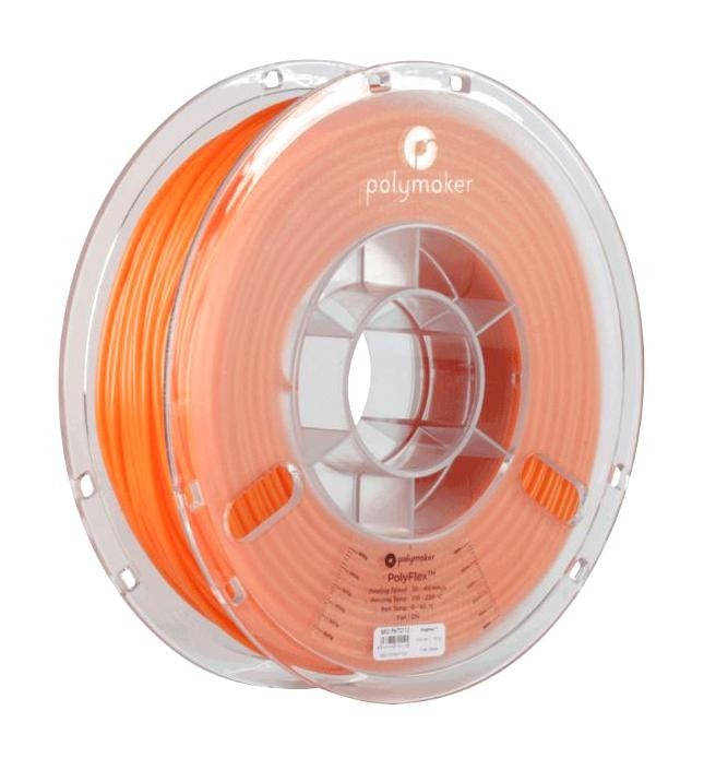 Polymaker Pd01012 3D Filament, 2.85mm, Tpu, Orange, 750G