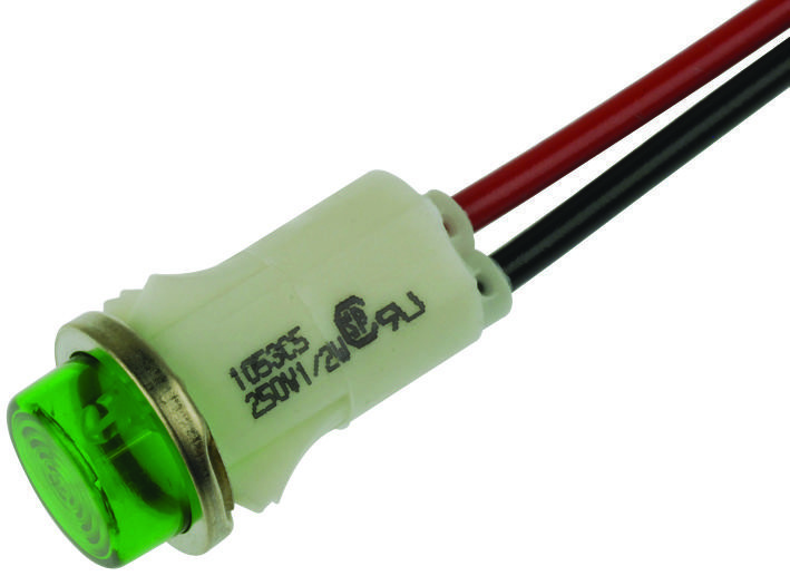 VCC (Visual Communications Company) 1053C5 Lamp, Indicator, Neon, Green, 250V