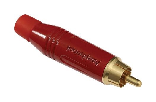 Amphenol Sine/tuchel Acpr-Red Rca Connector, Plug, 2Pos, 13.8mm, Red