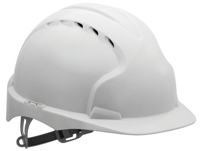 Jsp Ajf160-000-100 Safety Helmet, Evo3,slip Ratchet, White