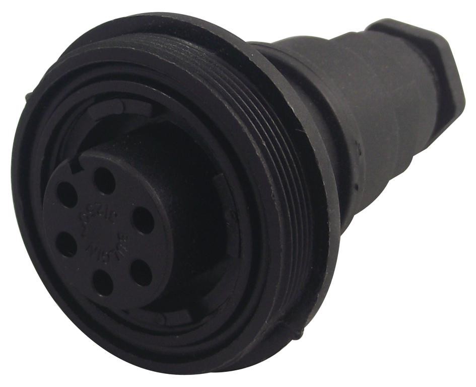 Bulgin Px0740/s/07 Circular Connector, Rcpt, 6Pos, Cable