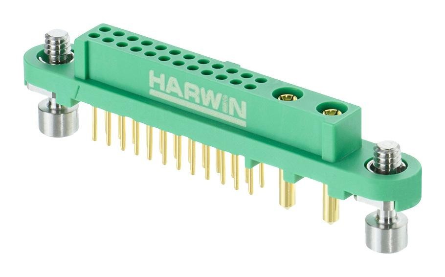 Harwin G125-Fv124F1-02Ab000P Connector, Mixed Layout, Rcpt, 2+24 Pos, Tht