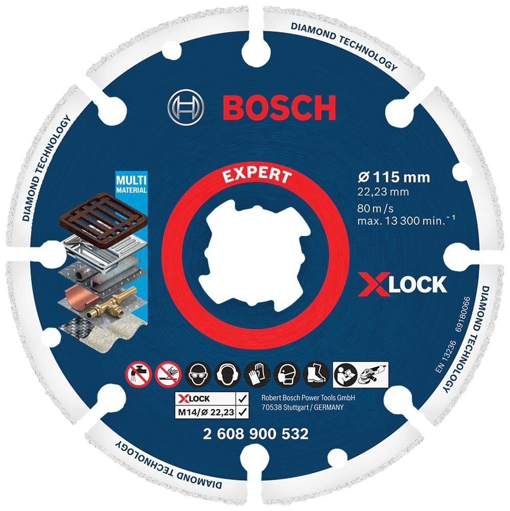 Bosch Professional (Blue) 2608900533 Grinding Disc, 80Mps, 22.23mm Bore