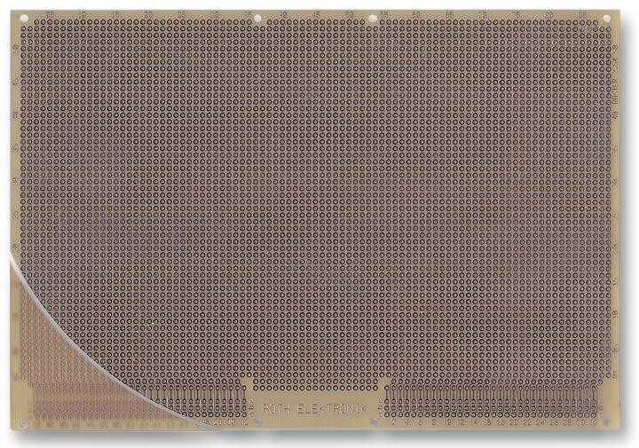 Roth Elektronik Re840-Lf Pcb, Eurocard, Fr4, Dble, 2.54mm