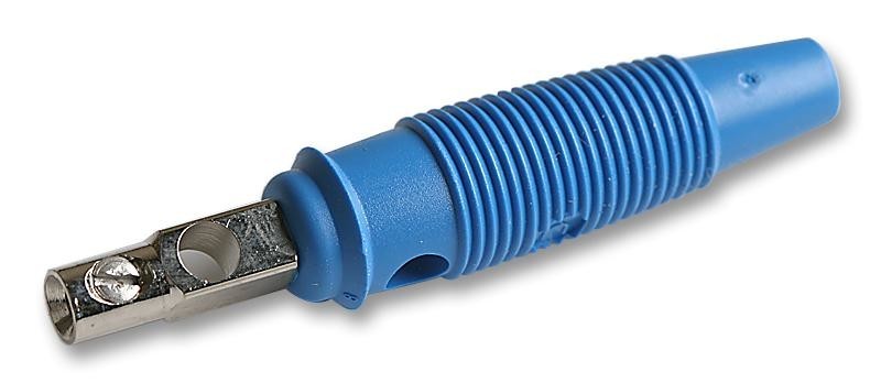 Hirschmann Test And Measurement 930726102 Plug, 4mm, Bunch Pin, Blue, Pk5 , Bsb