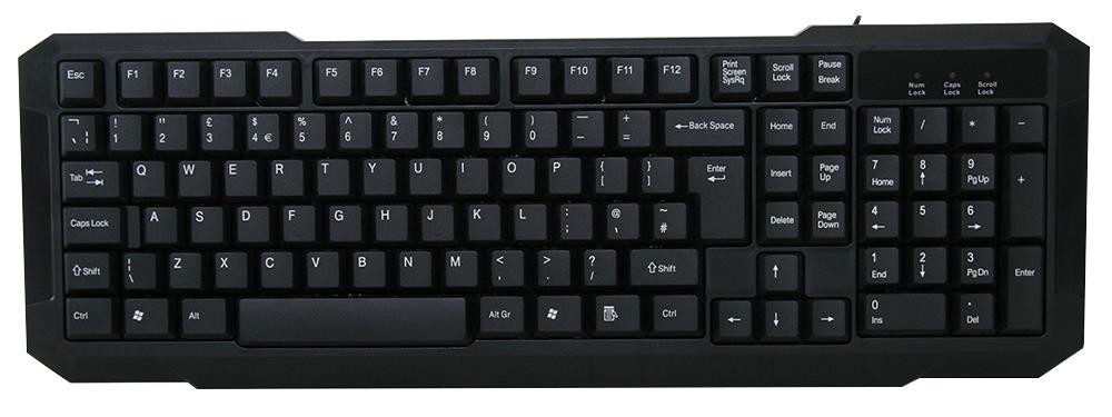 Cit Kb-2106C Keyboard, Wired, Standard, Ps/2, Usb