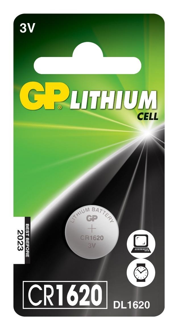 Gp Batteries Gppbl1620032 Battery, Lithium, 3V, 78Mah