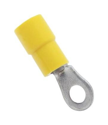 Mueller Electric Bu-190700121 Terminal, Ring Tongue, #8, Yellow, 10Awg