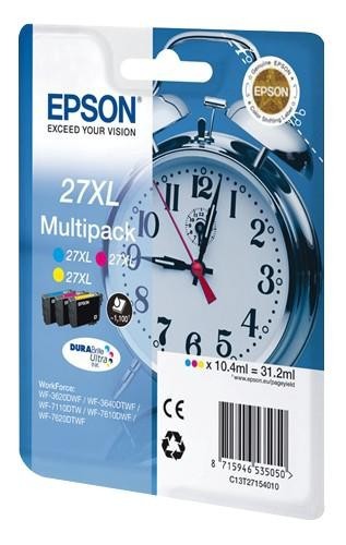 Epson C13T27154010 Ink Cart, T2715Xl, Hi-Capacitor Cmy Multipack