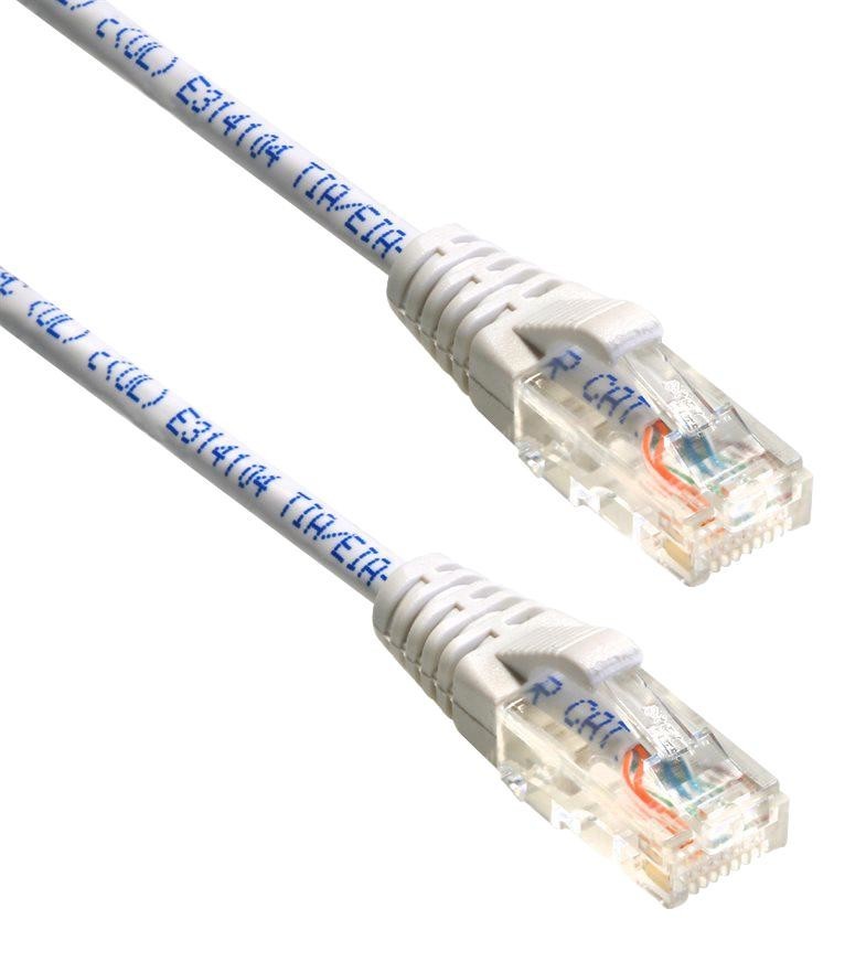 Amphenol Cables on Demand Mp-64Rj4528Gw-005 Enet Cable, Cat6, Rj45 Plug-Plug, 5Ft